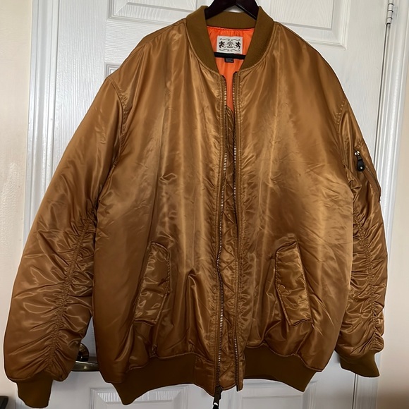 PJ Mark Other - PJ MARK | Flight Gold Bomber Jacket Sz 3XL